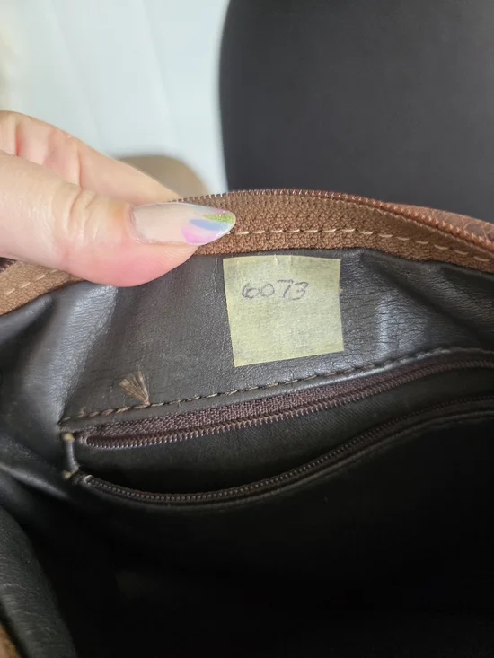 Vintage 90s Kilim Pink Multicolor Woven Crossbody Bag with Braided Brown Strap - Picture 15 of 15